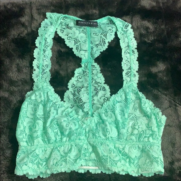 Signature 8 mint Lace Bralette - Picture 4 of 7